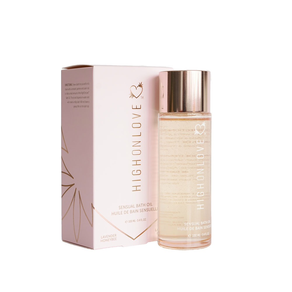 High On Love – Sensual Bath Oil – Lavender & Honey | BC Weed Edible Canada High On Love – Sensual Bath Oil – Lavender & Honey | BC Weed Edible Canada