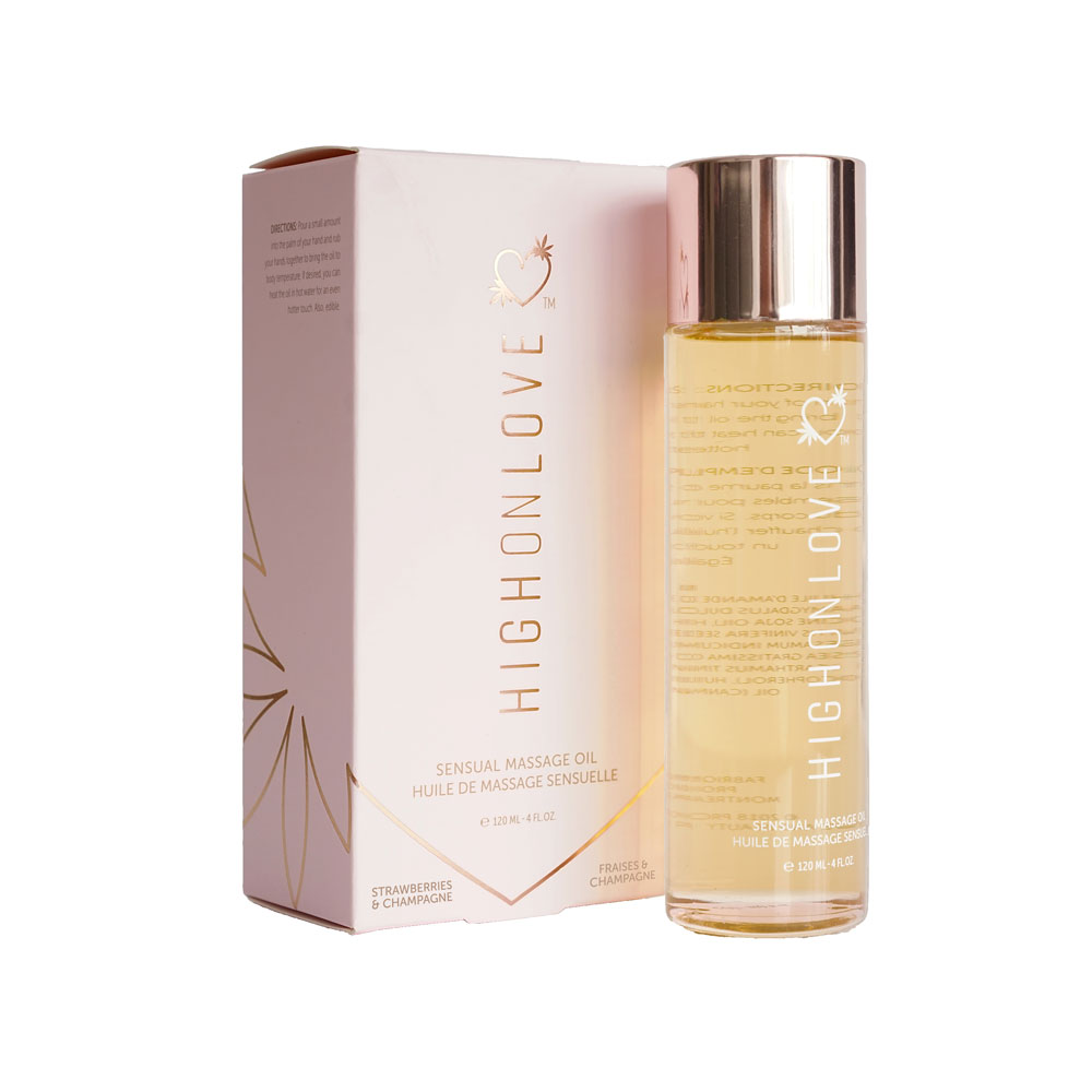 High On Love – Massage Oil – Strawberry & Champagne | BC Weed Edible Canada High On Love – Massage Oil – Strawberry & Champagne | BC Weed Edible Canada