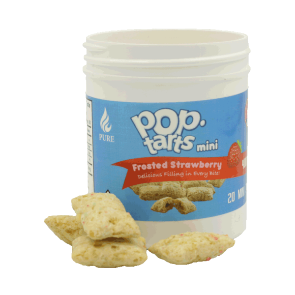 Pop Tarts Mini’s – THC Infused Frosted Strawberry Bites – 400mg | BC Weed Edible Canada Pop Tarts Mini’s – THC Infused Frosted Strawberry Bites – 400mg | BC Weed Edible Canada