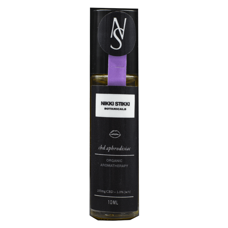 Nikki Stikki Botanicals – Organic Aromatherapy – CBD Aphrodisiac Roller 100mg CBD | BC Weed Edible Canada Nikki Stikki Botanicals – Organic Aromatherapy – CBD Aphrodisiac Roller 100mg CBD | BC Weed Edible Canada
