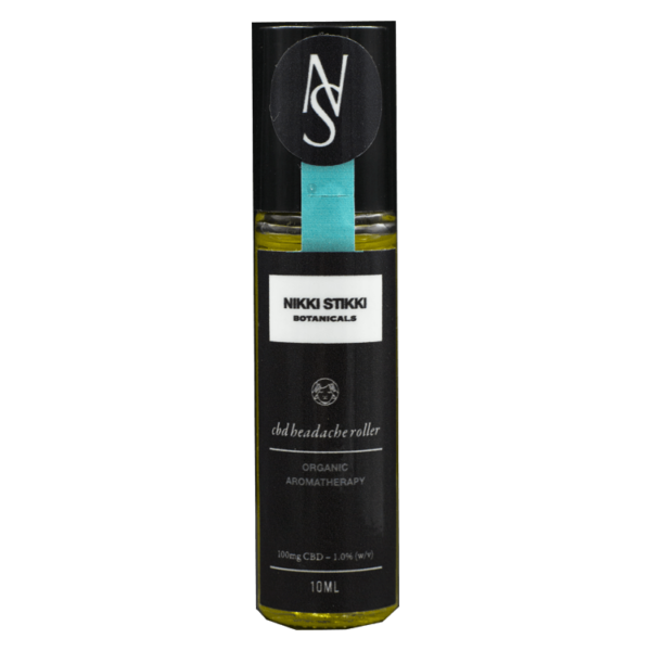Nikki Stikki Botanicals – Organic Aromatherapy – CBD Headache Roller 100mg CBD | BC Weed Edible Canada Nikki Stikki Botanicals – Organic Aromatherapy – CBD Headache Roller 100mg CBD | BC Weed Edible Canada