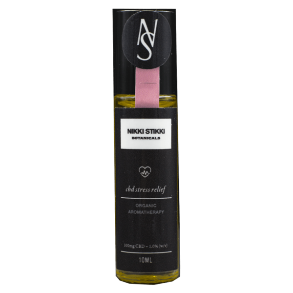 Nikki Stikki Botanicals – Organic Aromatherapy – CBD Stress Relief Roller 100mg CBD | BC Weed Edible Canada Nikki Stikki Botanicals – Organic Aromatherapy – CBD Stress Relief Roller 100mg CBD | BC Weed Edible Canada