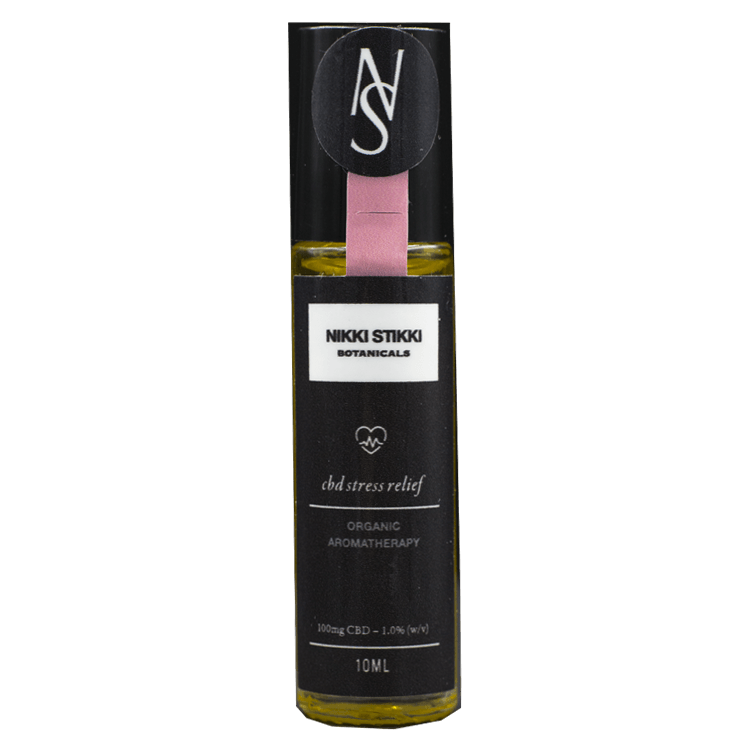 Nikki Stikki Botanicals – Organic Aromatherapy – CBD Stress Relief Roller 100mg CBD | BC Weed Edible Canada Nikki Stikki Botanicals – Organic Aromatherapy – CBD Stress Relief Roller 100mg CBD | BC Weed Edible Canada