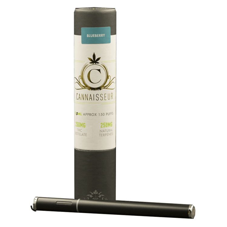 Cannaisseur – Disposable THC Distillate Pen – Blueberry 0.5ml | BC Weed Edible Canada Cannaisseur – Disposable THC Distillate Pen – Blueberry 0.5ml | BC Weed Edible Canada