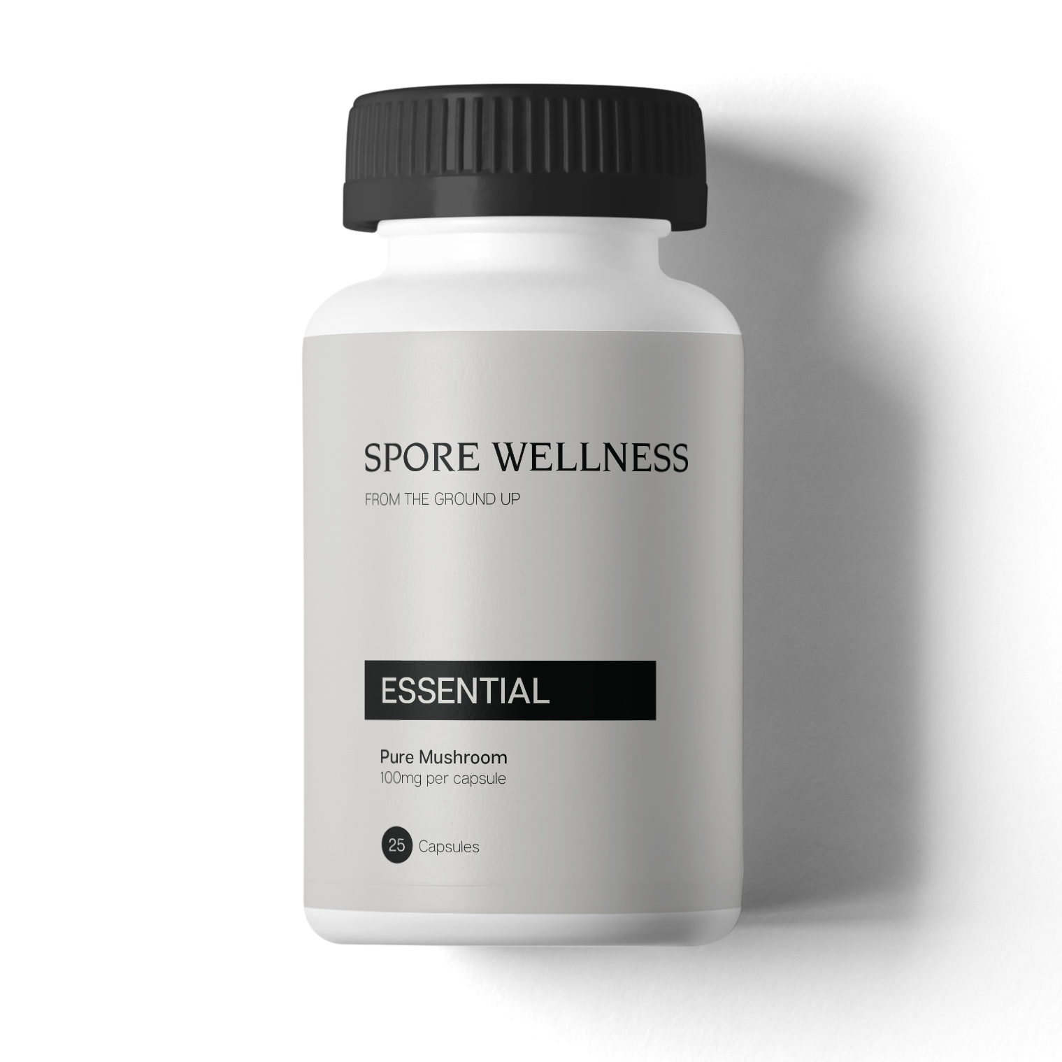 Spore Wellness – Microdose Capsules – Essential – 25 Capsules (100mg per cap) | BC Weed Edible Canada Spore Wellness – Microdose Capsules – Essential – 25 Capsules (100mg per cap) | BC Weed Edible Canada