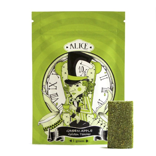 Alice – Green Apple Mushroom Gummy – 1g | BC Weed Edible Canada Alice – Green Apple Mushroom Gummy – 1g | BC Weed Edible Canada