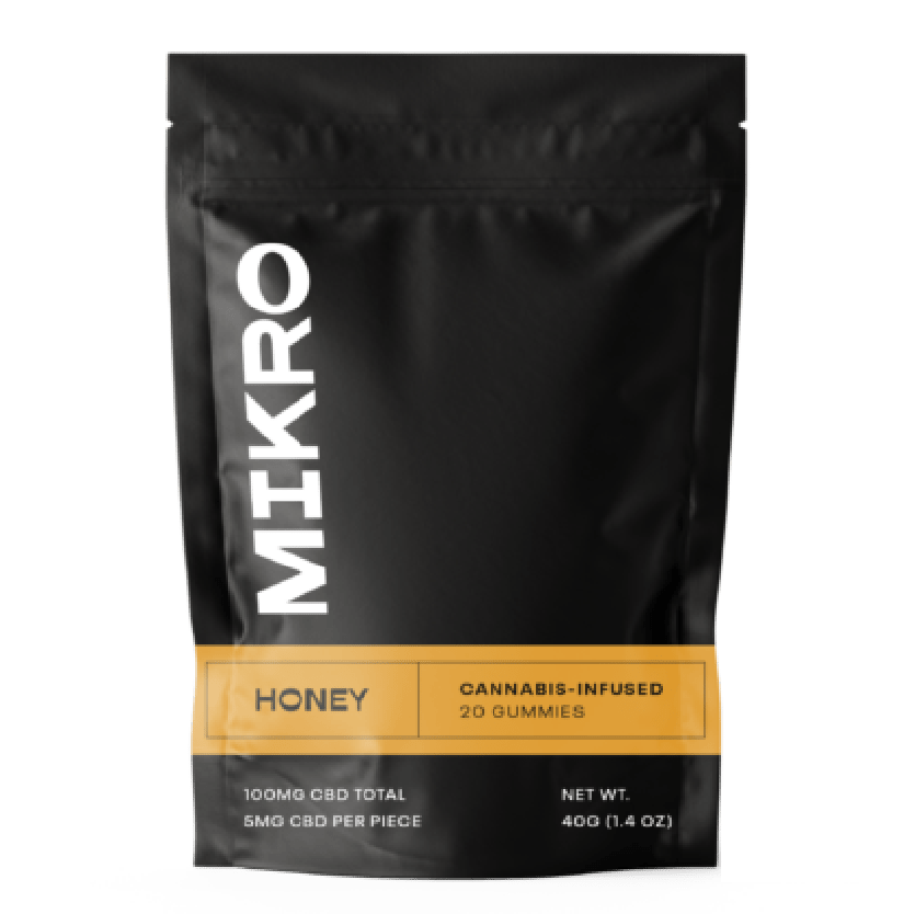 Mikro – CBD Gummies – 100mg CBD – Honey | BC Weed Edible Canada Mikro – CBD Gummies – 100mg CBD – Honey | BC Weed Edible Canada