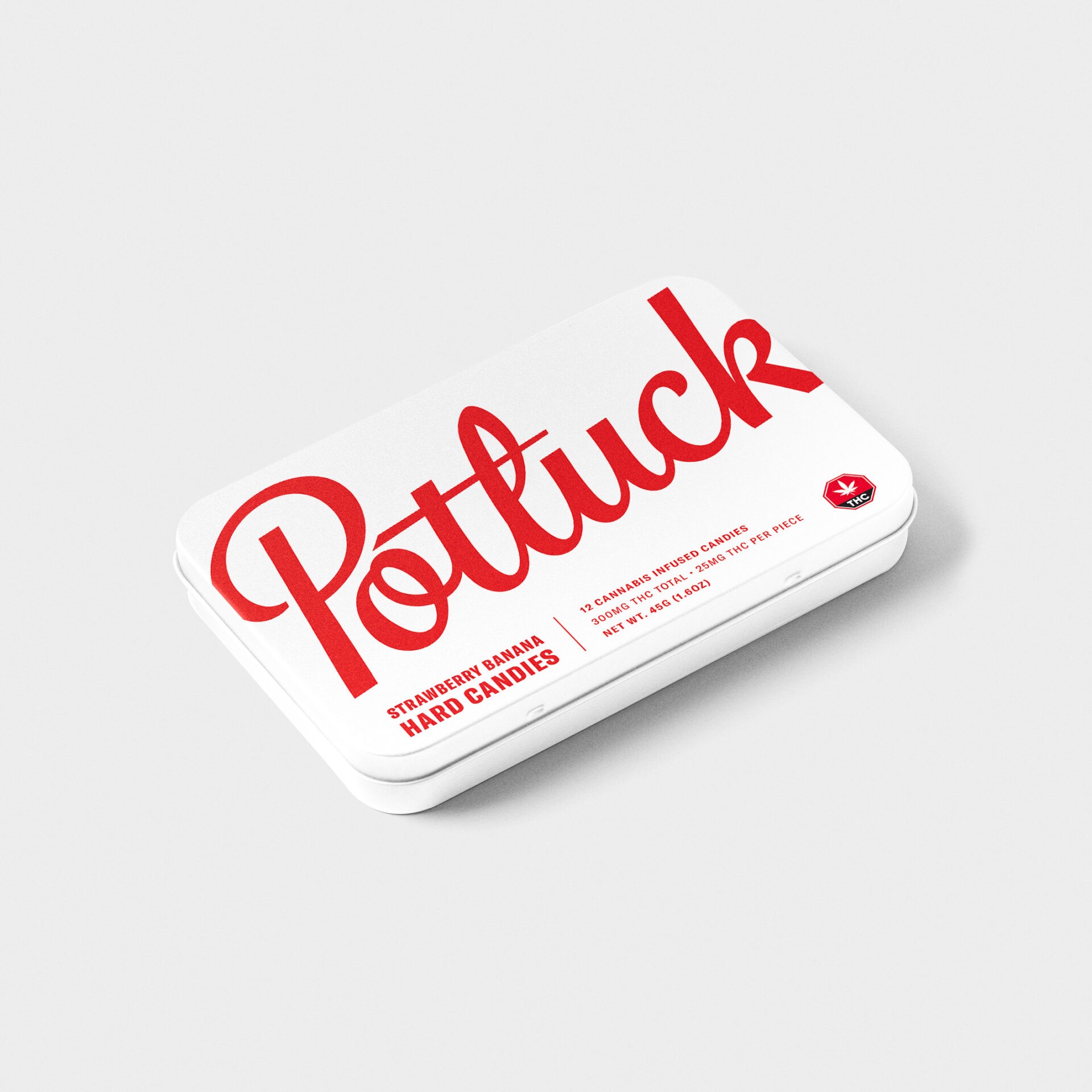 Potluck – Hard Candy – Strawberry Banana- 300mg THC | BC Weed Edible Canada Potluck – Hard Candy – Strawberry Banana- 300mg THC | BC Weed Edible Canada